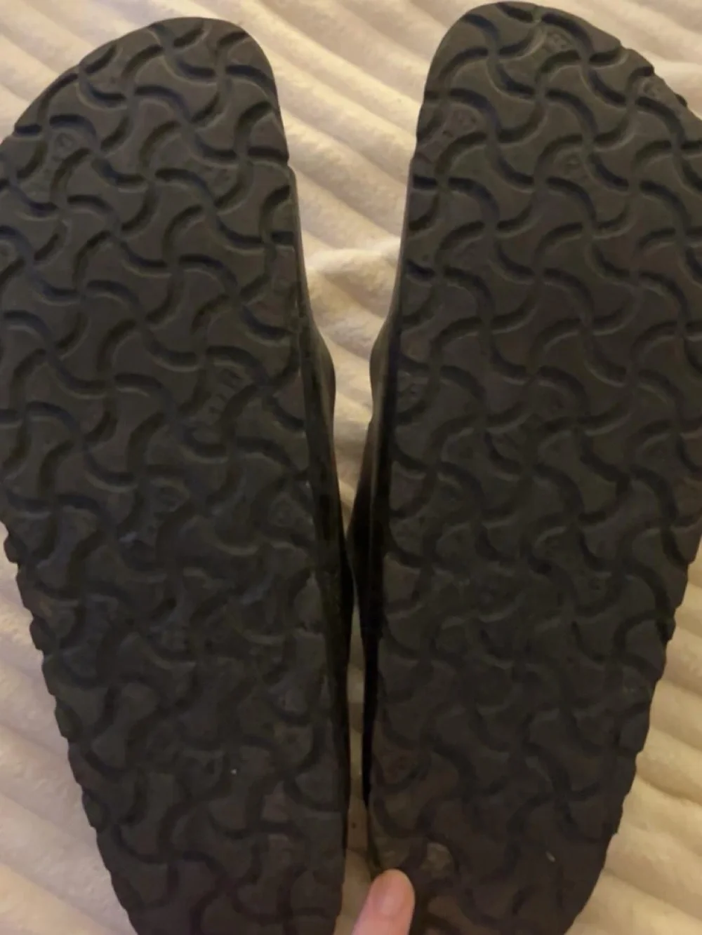 Birkenstock Black Footbed Close-Up